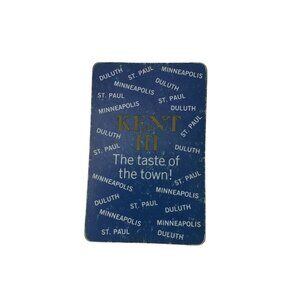 Kent lll The Taste Of The Town  Deck Of Playing Cards Arrco Vintage